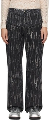 ANDERSSON BELL BLACK LAYERED JEANS