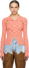 Andersson Bell Rozy Cardigan In Orange