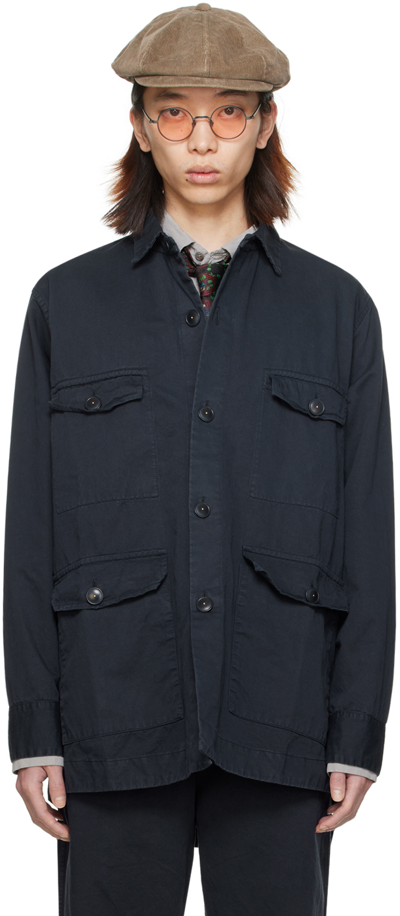 Casey Casey Navy Brigade Jacket In Slate