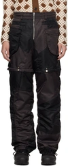 ANDERSSON BELL BLACK DETACHABLE CARGO PANTS