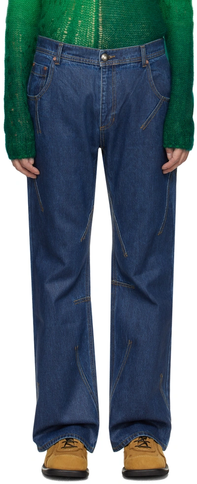 Andersson Bell Blue Tripot Jeans In M.blue