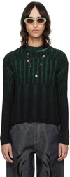 ANDERSSON BELL BLACK & GREEN WOOSOO jumper