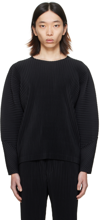 ISSEY MIYAKE BLACK MONTHLY COLOR JANUARY LONG SLEEVE T-SHIRT