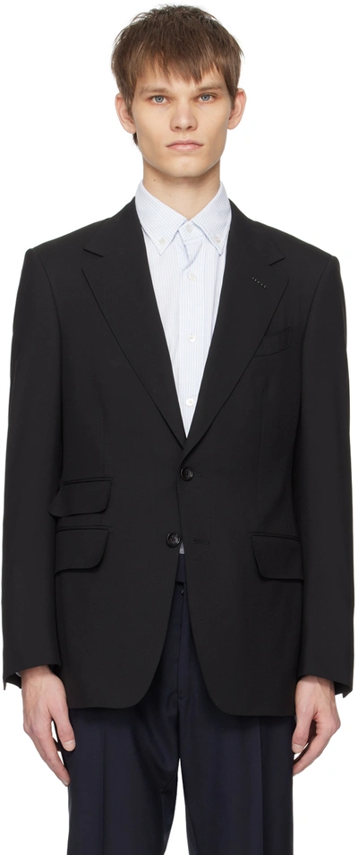 TOM FORD BLACK SHELTON SUPER 120'S BLAZER