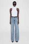 Anine Bing Brie Jean In Pale Azure In Blue