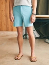 Faherty Belt Loop All Day Shorts (7") In Turquoise Sky