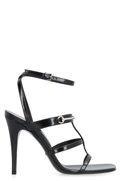 GUCCI GUCCI HEELED LEATHER SANDALS