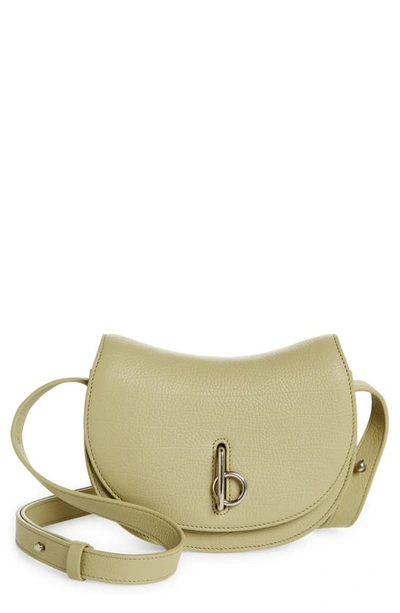 Burberry Mini Rocking Horse Leather Shoulder Bag In Hunter