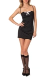 EDIKTED NANCY BOW SLEEVELESS MINIDRESS