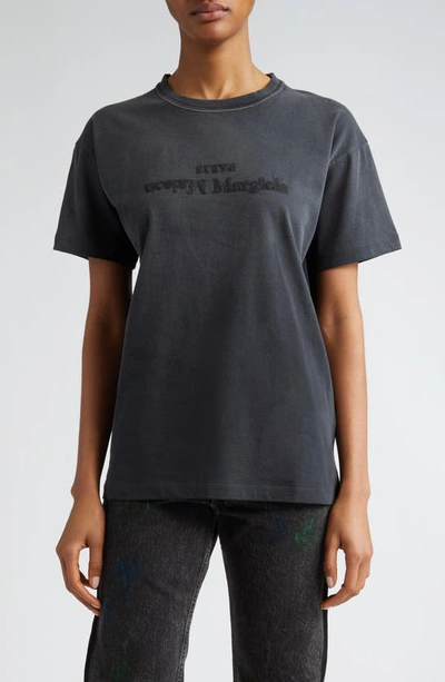 MAISON MARGIELA REVERSE LOGO COTTON JERSEY T-SHIRT