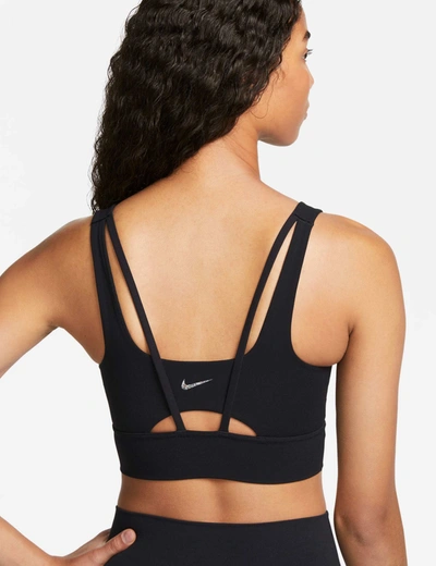 Nike Alate Ellipse Longline Sports Bra In Black