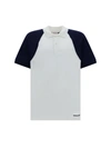 Alexander Mcqueen Logo-embroidered Cotton Polo Shirt In Optical White