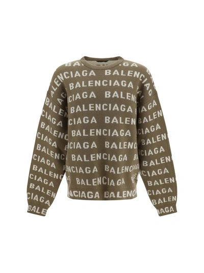 Balenciaga Knitwear In Beis