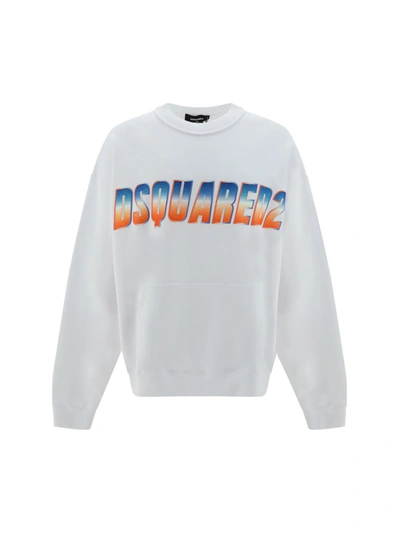 Dsquared2 Logo-print Sweatshirt In White