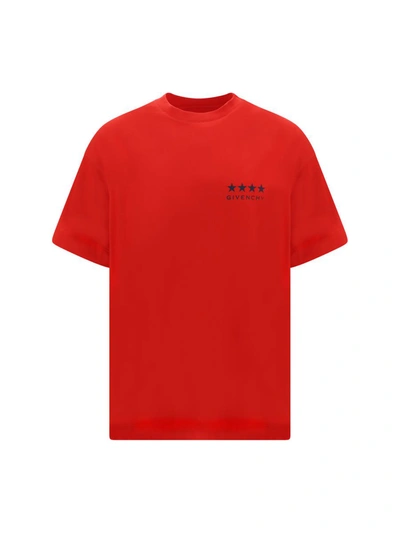 Givenchy 4g Cotton T-shirt In Red