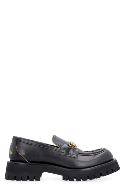 Gucci Horsebit Leather Loafers In Black