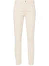 Liu •jo Mid-rise Skinny Jeans In Beige