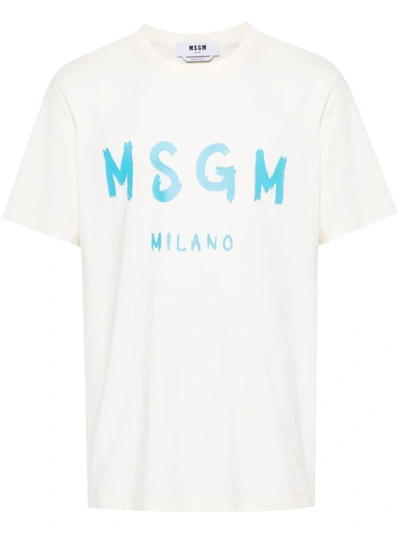 Msgm T-shirts And Polos White