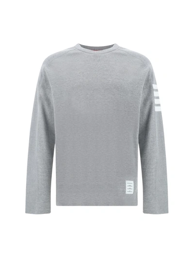 Thom Browne Grey 4-bar Stripe Sweatshirt