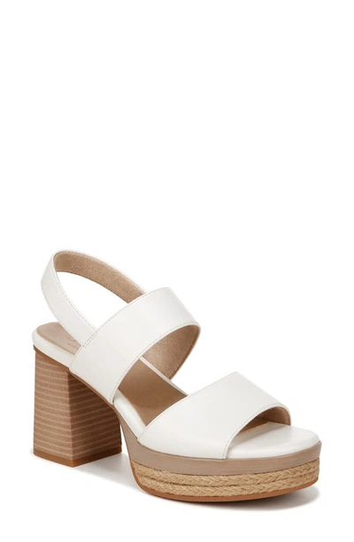 Soul Naturalizer Holly Slingback Sandal In White Faux Leather
