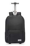 Solo New York Bleecker Recycled Polyester Rolling Backpack In Black