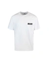 Msgm Impact Logo Jersey T-shirt In White