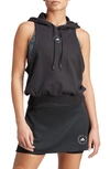 ADIDAS BY STELLA MCCARTNEY SLEEVELESS COTTON FRENCH TERRY HOODIE