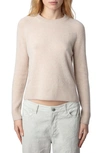 ZADIG & VOLTAIRE SOURCY CASHMERE CREWNECK SWEATER