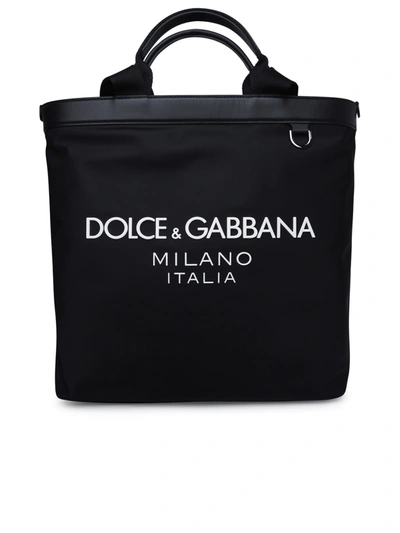 DOLCE & GABBANA DOLCE & GABBANA MAN DOLCE & GABBANA BLACK FABRIC BAG