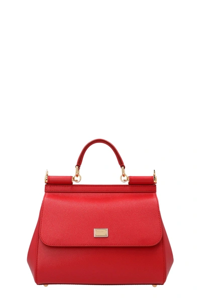 Dolce & Gabbana Women Sicily' Medium Handbag In Red
