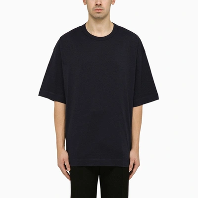 Dries Van Noten Hein T-shirt Navy In Black
