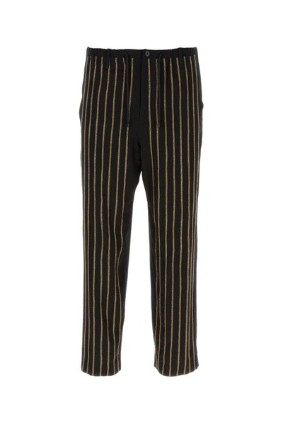 DRIES VAN NOTEN DRIES VAN NOTEN MEN BLACK VISCOSE BLEND PANT
