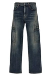 Givenchy Faded Cargo Jeans In Blue