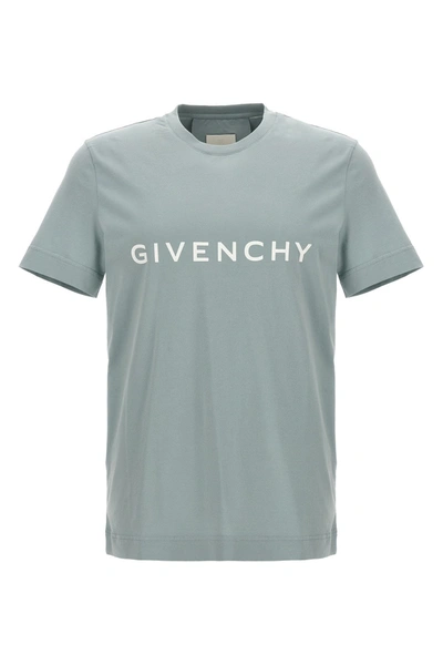 Givenchy Logo Print T-shirt In Blue
