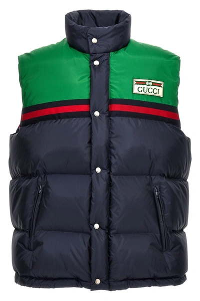 Gucci Men Logo Vest In Multicolor