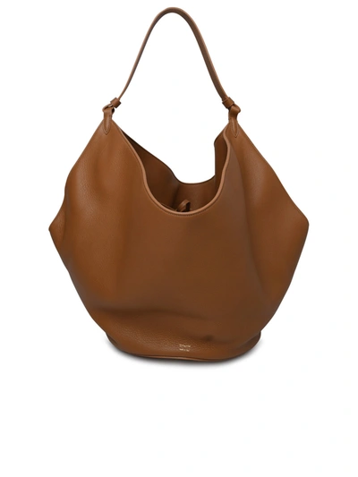 Khaite Woman Beige Leather Bag In Brown