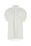 Sacai Nylon Twill X Cotton Jersey T-shirt In White