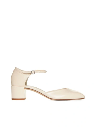 Aeyde High-heeled Shoe In Cream