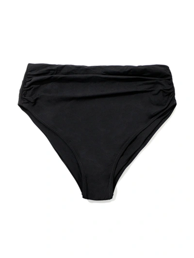 Hanky Panky High Rise Cheeky Swimsuit Bottom In Black
