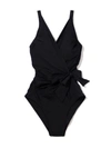 Hanky Panky Wide Strap Wrap One Piece Swimsuit In Black