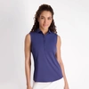 Zero Restriction Tae Sleeveless Polo In Storm