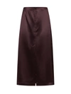 Loulou Studio Skirt In Midnight Bordeaux