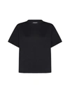 Loulou Studio Crew-neck T-shirt Black In Black