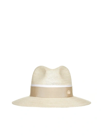 Maison Michel Hats In Natural Beige