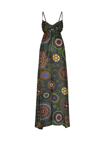 Momoní Dress In Verdone Multicolor