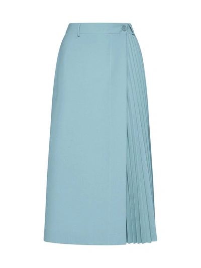 Semicouture Skirt In Acquamarina