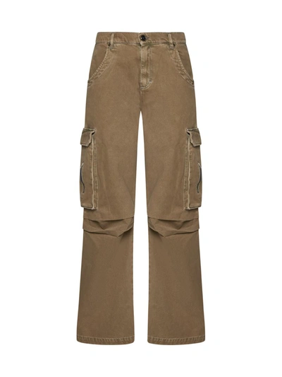 Semicouture Cargo Trousers In Brown