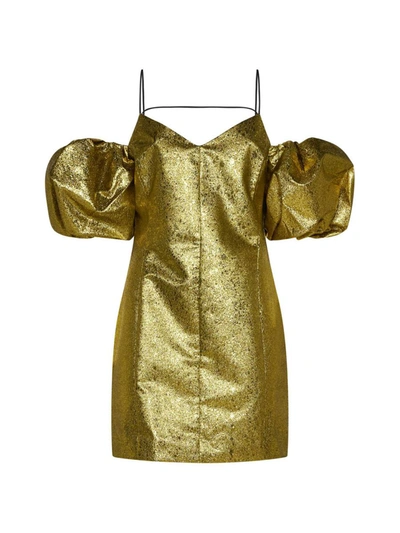 Stine Goya Dress In Luminescent Gold