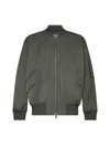 Studio Nicholson Kora Crinkled Bomber Jacket In Sage