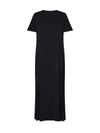 Studio Nicholson Kaplan Pleated Crepe Maxi Dress In Darkest Navy